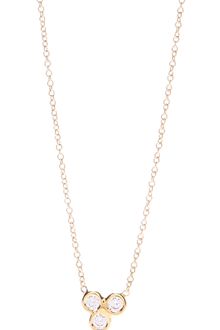 Jacquie Aiche Cluster Trinity Necklace - Lyst