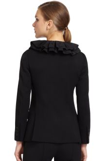 Moschino Wool Ruffle-lapel Blazer - Lyst