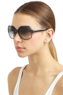 Nina Ricci Oversized Round Translucent Braided Sunglasses - Lyst