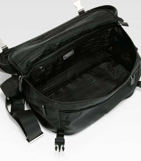 Prada Small Nylon Shoulder Bag in Black for Men | Lyst