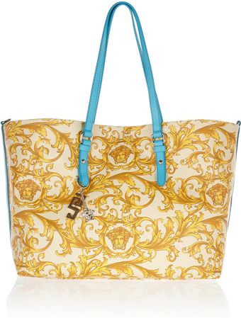Versace Printed Coated PVC Tote - Lyst