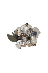 Amen Flower Brooch with Crystals