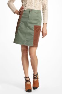 Anthropologie Patchwork Cargo Skirt - Lyst