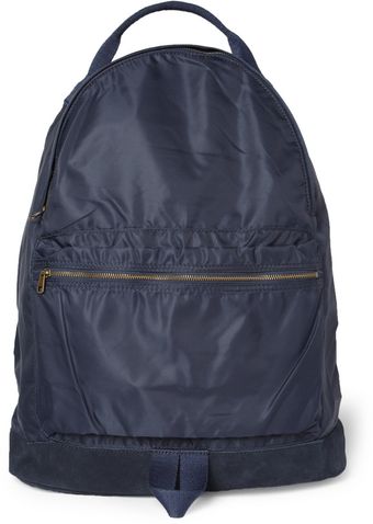 A.P.C. Suede Trimmed Backpack - Lyst