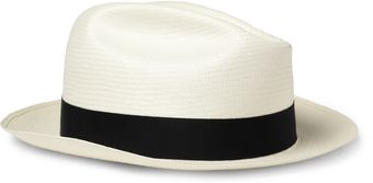 Borsalino Straw Panama Hat - Lyst