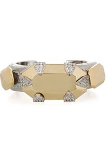 Giambattista Valli Gold And Gunmetal Plated Cuff - Lyst