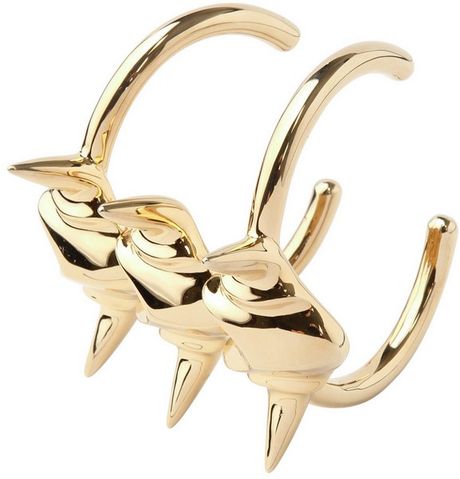 Giuseppe Zanotti Gold Plated Brass Vertebrae Bracelet in Gold - Lyst
