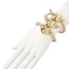 Giuseppe Zanotti Gold Plated Brass Vertebrae Bracelet in Gold - Lyst