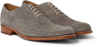 Grenson Dylan Suede Wingtip Brogues - Lyst