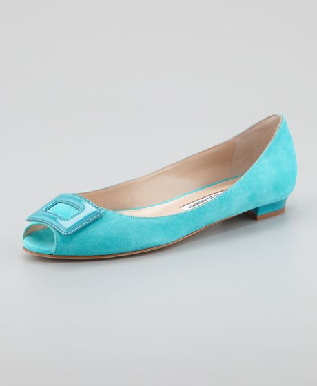 turquoise manolo blahnik