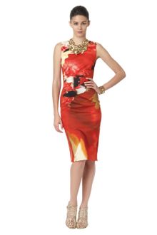Oscar de la Renta Sleeveless Sheath Dress - Lyst