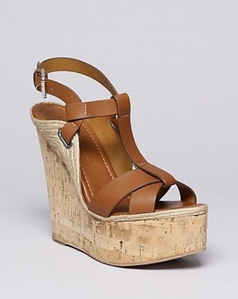 Ralph Lauren Collection Platform Wedge Sandals Fimesa High Heel - Lyst