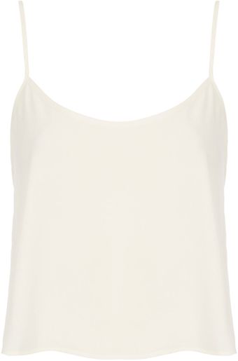 Topshop Crop Strappy Cami Top - Lyst
