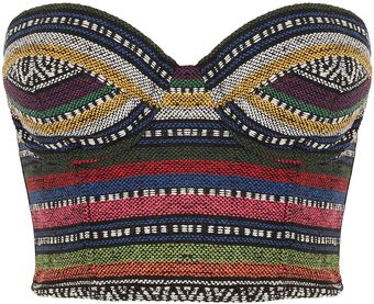 Topshop Aztec Tapestry Corset - Lyst