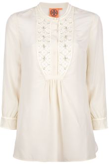 Tory Burch Embroidered Blouse - Lyst