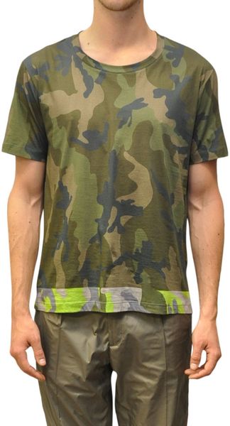 Valentino T-shirt Camouflage - Lyst