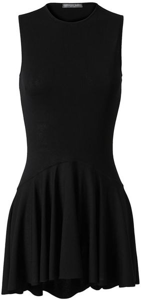 Alexander McQueen Semisheer Stretch Knit Top - Lyst