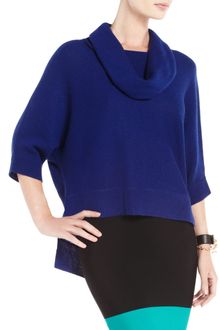 BCBGMAXAZRIA Reece Oversized Cowlneck Sweater - Lyst