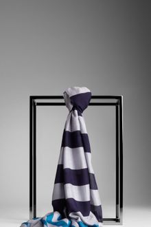 Burberry Striped Modal Silk Scarf - Lyst