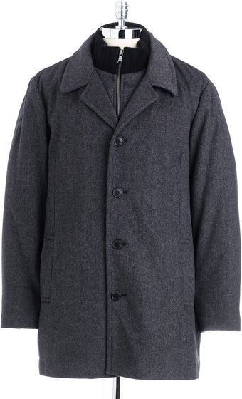 Calvin Klein Twill Coat - Lyst