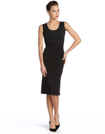 Catherine Malandrino Asymmetric Pintucked Pencil Skirt - Lyst
