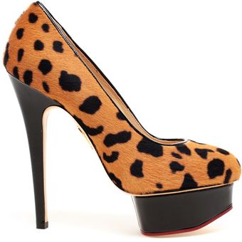 Charlotte Olympia Polly Ponyskin Court Shoes - Lyst