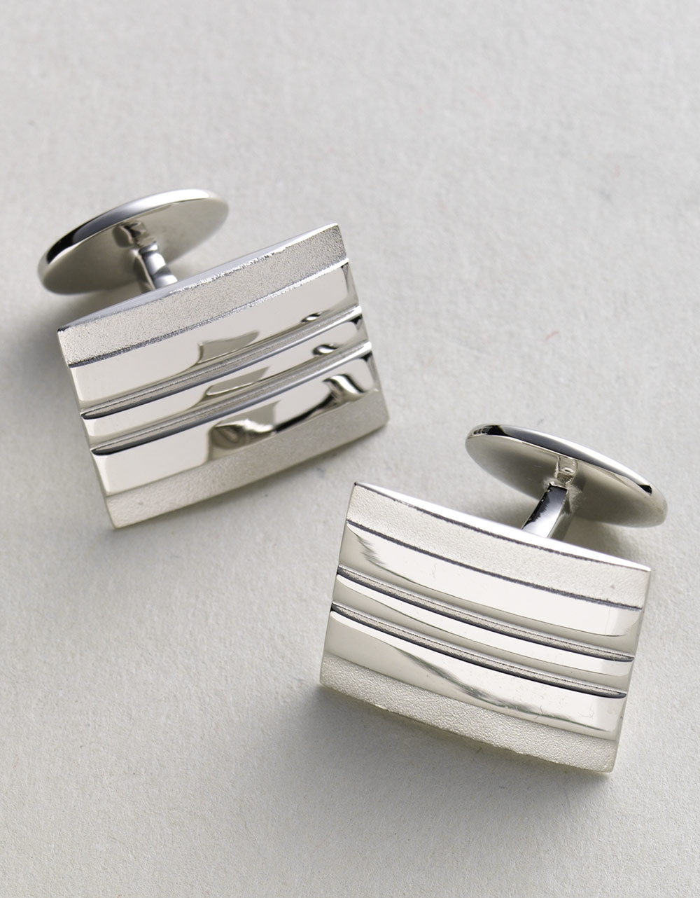 David Donahue Sterling Silver Rectangle Cufflinks in Silver for Men Lyst