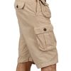 Dsquared2 Dyed Military Cargo Cotton Canvas Shorts in Beige for Men - Lyst