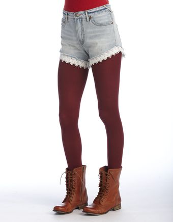 Free People Cutoff Cotton Shorts - Lyst