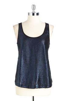 French Connection Sequin Tank Top - Lyst