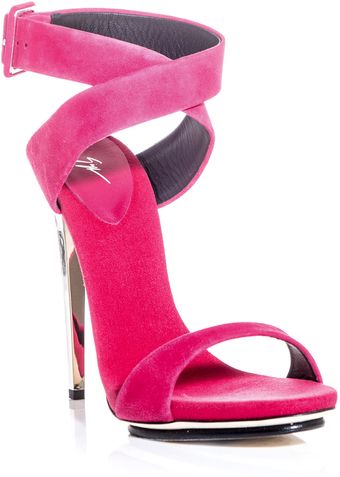 Giuseppe Zanotti Metal Heel Sandals - Lyst