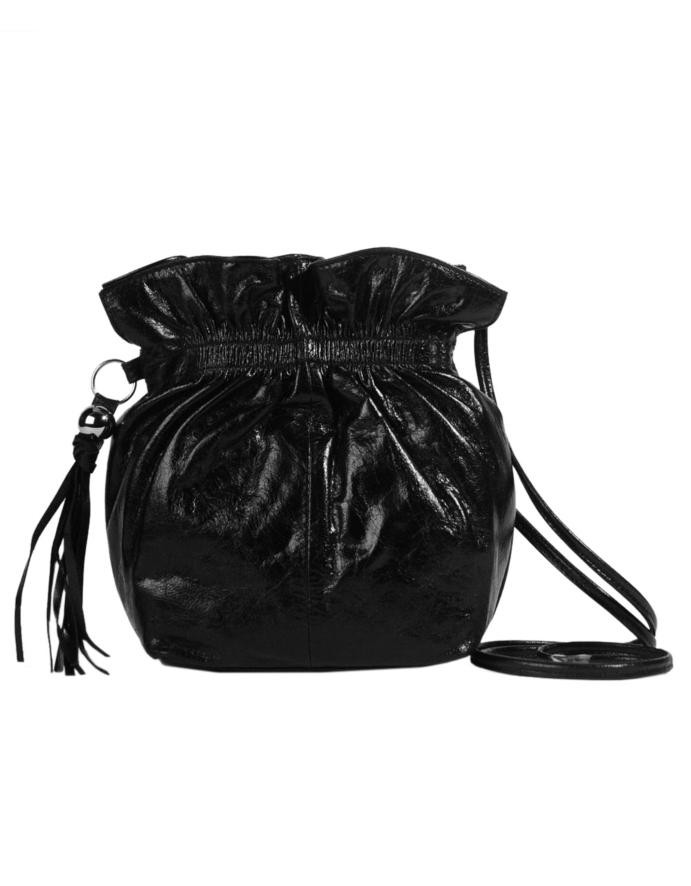 Hobo Vintage Leather Hannah Crossbody in Black | Lyst