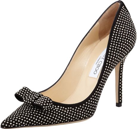 Jimmy Choo Maya studded suede pumps