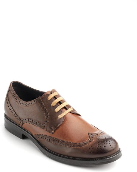 Johnston  Murphy Fairbanks Leather Wingtip Shoes in for Men (brown ...