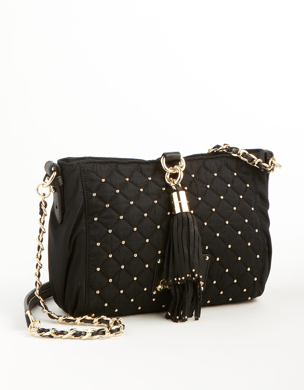 Juicy Couture Mini Kiki Studded Quilted Shoulder Bag in Black | Lyst