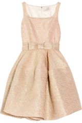 Lanvin Bowembellished Texturedcrepe Dress