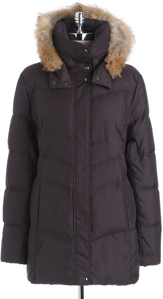 Marc New York Fur Hood Quilted Coat - Lyst