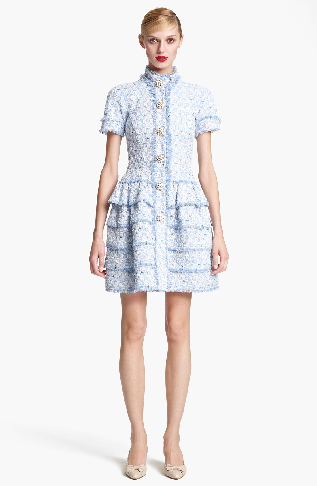 oscar de la renta tweed dress