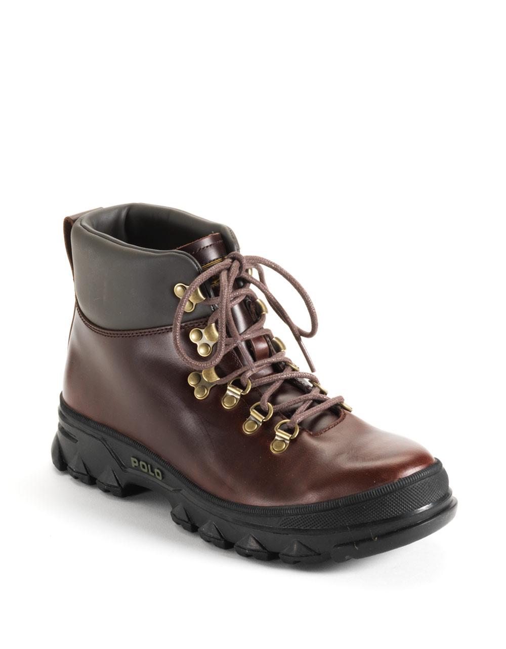 ralph lauren brown leather riding boots