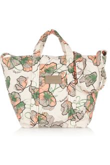 See By Chloé Peony Printed Quilted Cotton Tote - Lyst
