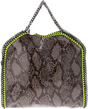 Stella McCartney Python Print Tote - Lyst
