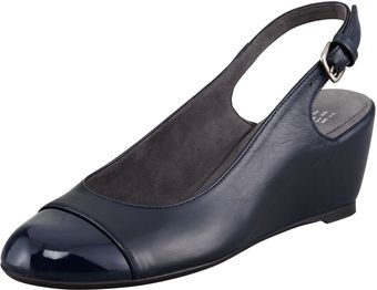 Stuart Weitzman Tipin Captoe Slingback Wedge Shoes - Lyst