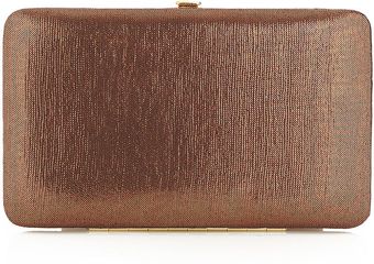 Topshop Lame Hard Purse - Lyst