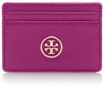 Tory Burch Robinson Slim Card Case - Lyst