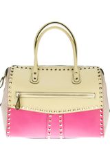 Valentino Colour Block Rock Stud Tote
