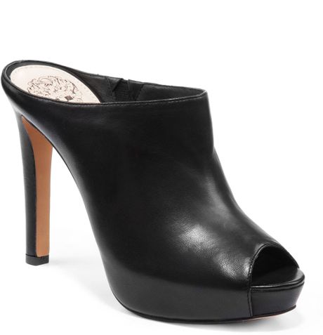 mule camuto vince peeptoe pumps