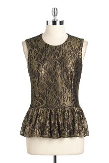 Vince Camuto Sleeveless Peplum Top - Lyst