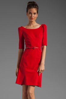 Z Spoke by Zac Posen 3/4 Sleeve V-Neck Dress - Lyst