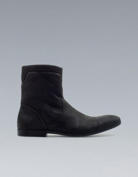 Zara Ankle Boots in Black for Men