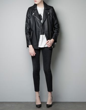 Zara Biker Jacket  - Lyst